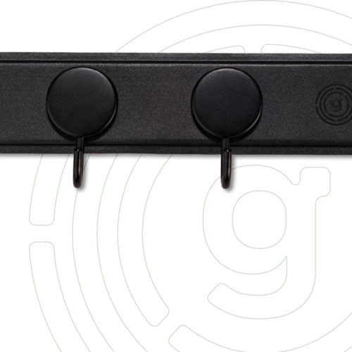 Gelmags Garderobe Hold On mit Nano-Gel-Leiste 3-teilig schwarz - Halterungen und Befestigungen