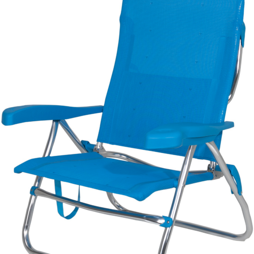 Crespo AL/223 Classic Strandstuhl / Liege blau - Strandstühle