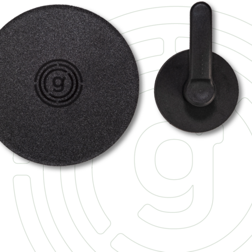 Gelmags Magnet-Haken Hook mit Metall-Pad Ø 8 cm 2-teilig schwarz  - Halterungen und Befestigungen