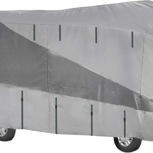 Brunner Camper Cover Polycoat 700 – 750 cm Wohnmobil-Schutzhülle wasserdicht und atmungsaktiv mit Belüftung 7,50 x 2,40 x 2,70 Meter grau - Wohnmobil-Schutzhüllen