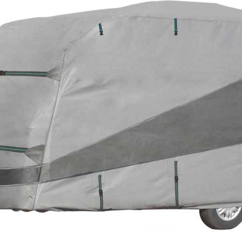 Brunner Caravan Cover Polycoat 550 – 600 cm Wohnwagen-Schutzhülle wasserdicht und atmungsaktiv mit Belüftung 6,00 x 2,50 x 2,20 Meter grau - Wohnmobil-Schutzhüllen