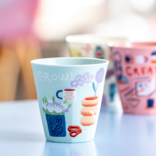 Koziol Nora Cup M Sisters Grow Becher 300 ml sage - Becher & Tassen