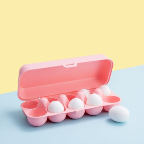 Koziol Eggs to go Eierbox für 10 Eier sweet pink - Lebensmittelbehälter / Vorratsdosen