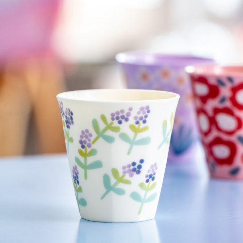 Koziol Nora Cup M Bloomies Blossom Becher 300 ml cream - Becher & Tassen