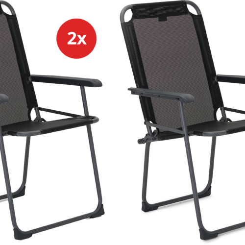 Berger Iseo Classic Schwarz 2er-Set - Klappstühle