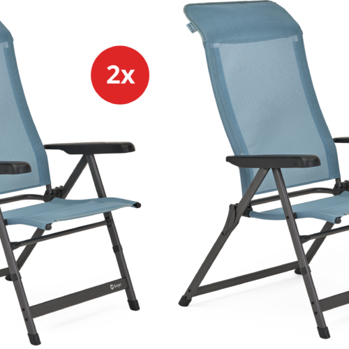 Berger Iseo Luxus XL Blau 2er-Set - Klappstühle