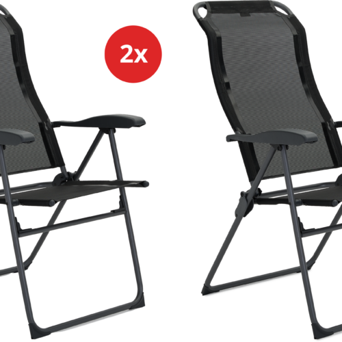 Berger Iseo Comfort Schwarz 2er-Set - Klappstühle