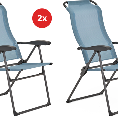 Berger Iseo Comfort Blau 2er-Set - Klappstühle
