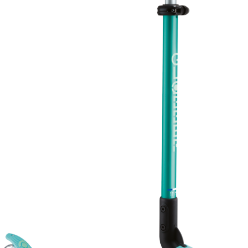 Globber Elite Lights Glow Dreirad Scooter höhenverstellbar mit LED Leuchtrollen dunkelmint - E-Bikes, Scooter & Zubehör