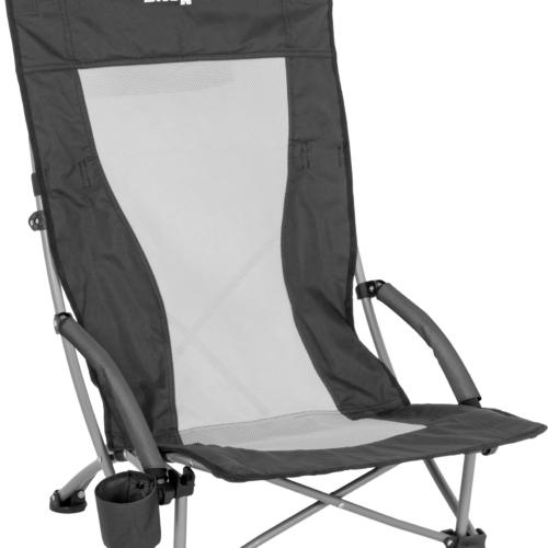 Brunner Cuba Highback Strandstuhl 59 x 76,5 x 42 / 85 cm dunkelgrau - Strandstühle