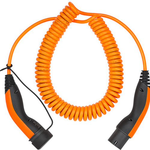 Lapp Spiral Ladekabel Typ 2 Mode 3 / 3-phasig 20 A bis 11 kW 5 Meter orange - Kabel & Verbinder
