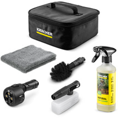 Kärcher OC Druckreiniger Zubehörtasche Bike inklusive Multi Jet 4-in-1/Schaumdüse/Natural Bike Cleaner/Fahrradbürste/Mikrofasertuch - Gartengeräte