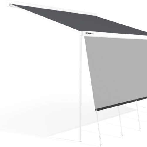 Dometic SunProtect Vorderseite Markisenaufsatz 5 m, Sonnenschutz Markise Vorderwand - Markisenvorzelte & Wände