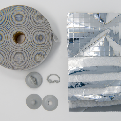 Ideatermica Do-it-yourself Befestigungsset mit Saugnäpfen und Abspannmaterial - Halterungen und Befestigungen