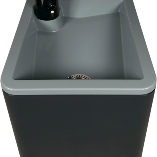 Trelino Splash Waschbecken L mobiles Waschbecken 10 Liter anthrazit - Waschbecken