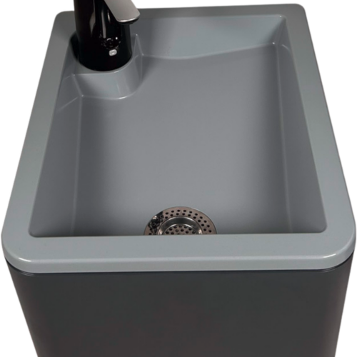 Trelino Splash Waschbecken S mobiles Waschbecken 4.5 Liter anthrazit - Waschbecken
