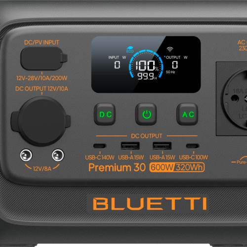 Bluetti Premium 30 V2 Powerstation mit USV-Funktion 320 Wh 600 W - Powerstations