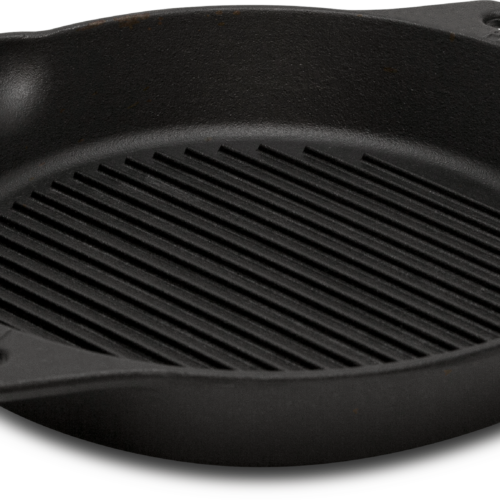 Petromax GP30h Gusseisen Grill-Feuerpfanne mit zwei Henkeln 30 cm - Grillroste, Pfannen und Platten