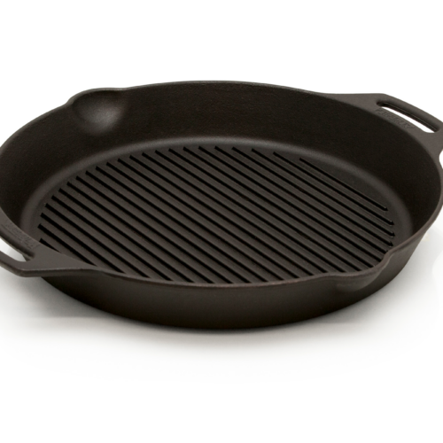 Petromax GP35h Gusseisen Grill-Feuerpfanne mit zwei Henkeln 35 cm - Grillroste, Pfannen und Platten
