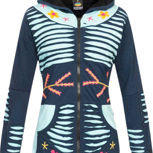 Ankerglut Ankerglutsonne Damen Patchwork Jacke dunkelblau 44 - Damenjacken