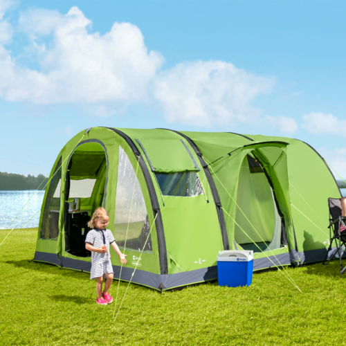 Berger Zelt Sierra 6 Air inkl. schwarze Schlafkabine für 4 Personen - 4-Personen Zelte