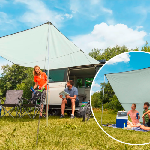 Berger Vela UV Tarp inkl. Keder & Aufstellstangen (300 x 240 cm) - Pavillons & Tarps