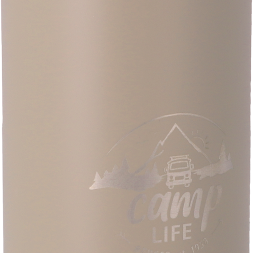 Camplife Edelstahl Thermo-Trinkflasche 500 ml beige matt - Isolierflaschen & Isobehälter