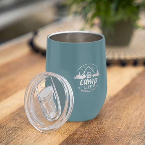 Camplife Edelstahl Thermo-Trinkbecher mit Deckel 360 ml blau - Isolierbecher