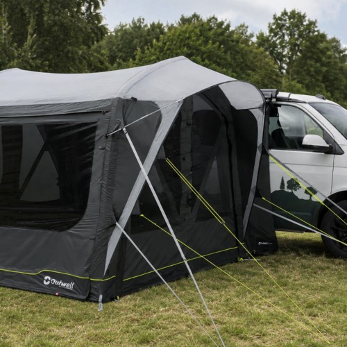 Outwell Cross PowerAir Busvorzelt mit abzippbarer Schleuse und integriertem OLS LED-Lichtband - Reisemobil- & Busvorzelte