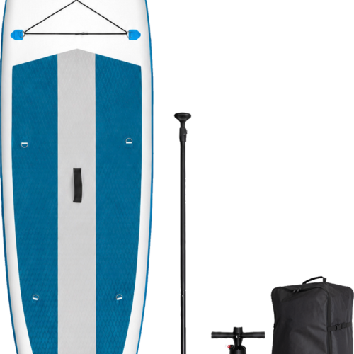 Camptime Corvi 9.3 Aufblasbares Stand Up Paddle / SUP-Board Set inkl. Rucksack, Paddel und Luftpumpe - Schlauchboote, Kajaks & SUP-Boards