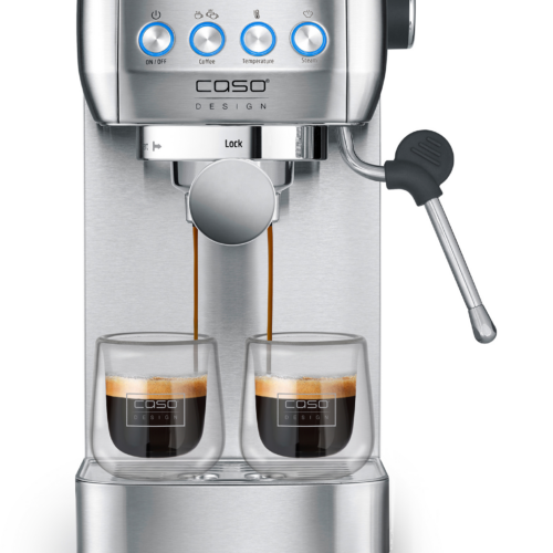Caso EspressoGourmet Crema Siebträgermaschine mit 20 bar und Dampflanze - Kaffeemaschinen & Wasserkocher