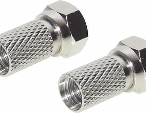 Berger F-Aufdrehstecker 2er-Set für Koaxialkabel 7 mm - Sat-Zubehör