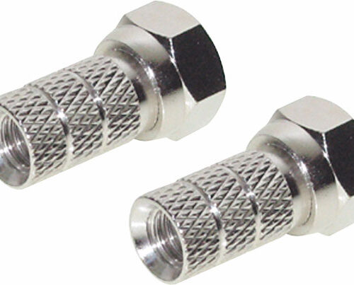 Berger F-Aufdrehstecker 2er-Set für Koaxialkabel 5 mm - Sat-Zubehör