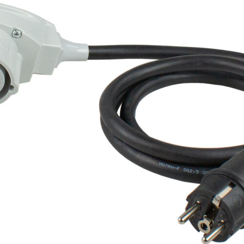 AS-Schwabe Adapterleitung Schutzkontaktstecker mit CEE-Winkelkupplung 3 polig - CEE-Stecker & -Adapter