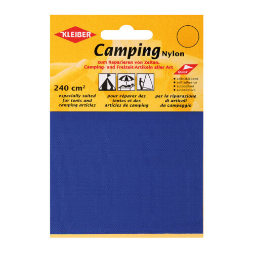 Kleiber Camping Nylon Reparaturflicken Atlantik (2 Stück) - Zeltreparatur