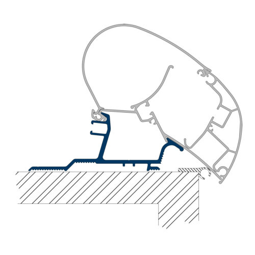 Dometic PR-Adapt Adapter für Dachmarkisen PW 2000 und PW 2500 3-teilig - Markisenadapter
