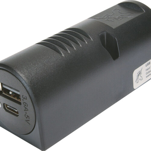 Aufbau-Power USB-C/A Doppelsteckdose EV 3,6A - 12 / 24 V Adapter & Kupplung von ProCar