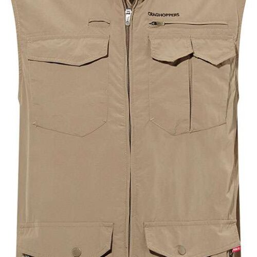 Craghoppers Adventure Gilet II Herrenweste beige S - Herrenshirts, -hemden & -pullover