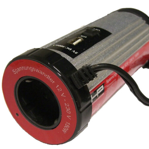 HP Spannungswandler mit USB-Anschluss 12 V auf 230V - Wechselrichter & Spannungswandler von HP Autozubehör