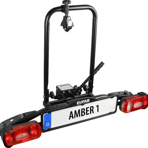 Eufab Amber I Fahrradträger Anhängerkupplung für 1 Fahrrad, E-Bike geeignet - Fahrradträger für Anhängerkupplungen
