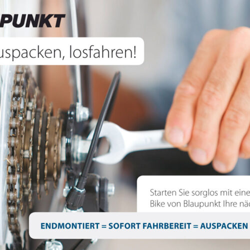 Blaupunkt Montage-Serviceleistungen für E-Bikes - Outdoor Mobilität - E-Bikes, Scooter & Zubehör