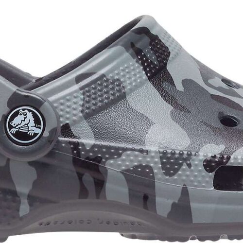 Crocs Classic Printed Camo Clog Unisex Allround Schuh dunkelgrau 37-38 - Damenschuhe