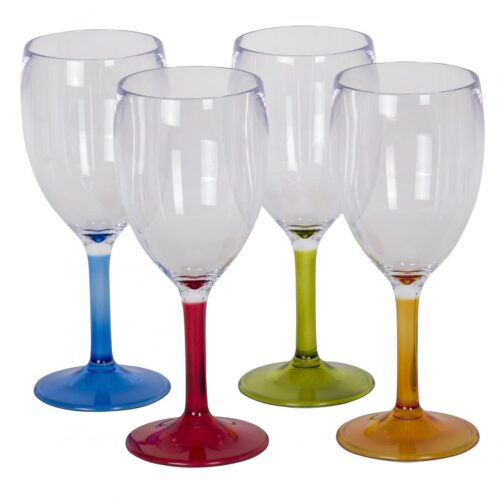 Flamefield Weingläser Set 4er 290 ml bunt - Gläser
