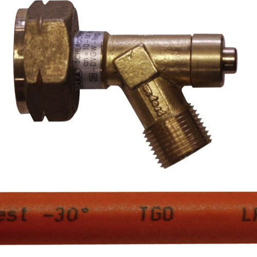 HPV HD-Schlauch Garnitur für Gasflaschen 450 mm - Hochdruckschläuche