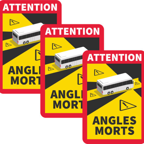 IWH Tote Winkel / Angles Morts Aufkleber Frankreich Set 3-tlg. - sonstiges Sicherheitszubehör