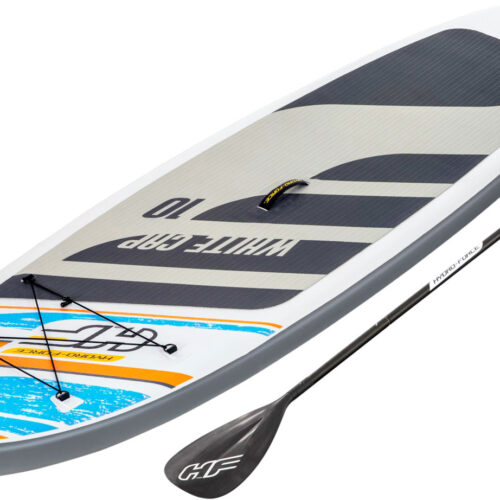 Bestway White Cap SUP aufblasbares Stand-Up Paddling Board inkl. Paddel und Luftpumpe - Schlauchboote, Kajaks & SUP-Boards