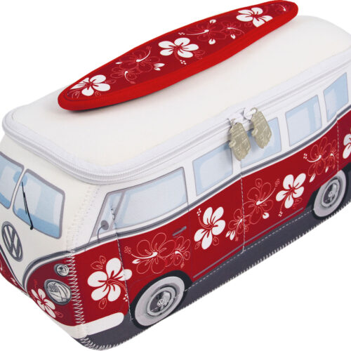 VW Collection T1 Bulli Neopren Universaltasche 4,5 Liter Rot - Kulturbeutel
