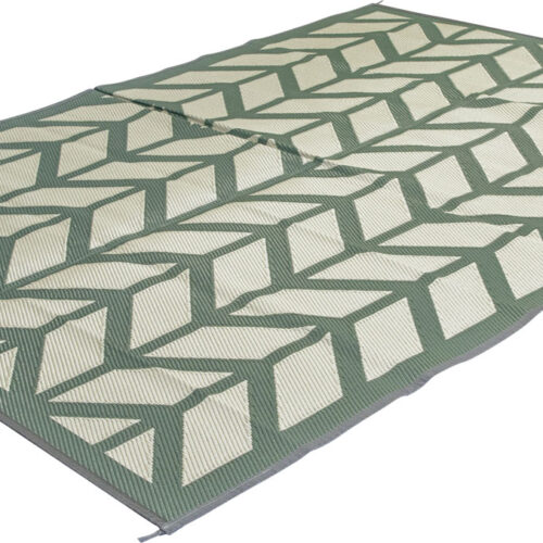 Bo-Camp Flaxton Green Outdoormatte 200 x 180 cm - Vorzeltteppich & Zeltboden