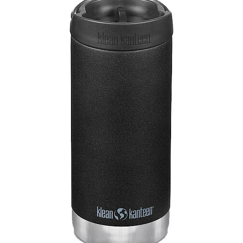 Klean Kanteen TKWide Edelstahl Thermoflasche 355 ml Schwarz - Isolierflaschen & Isobehälter
