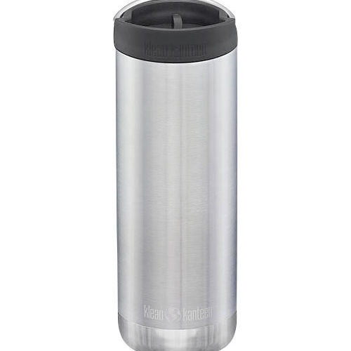 Klean Kanteen TKWide Edelstahl Thermoflasche 473 ml Silber - Isolierflaschen & Isobehälter